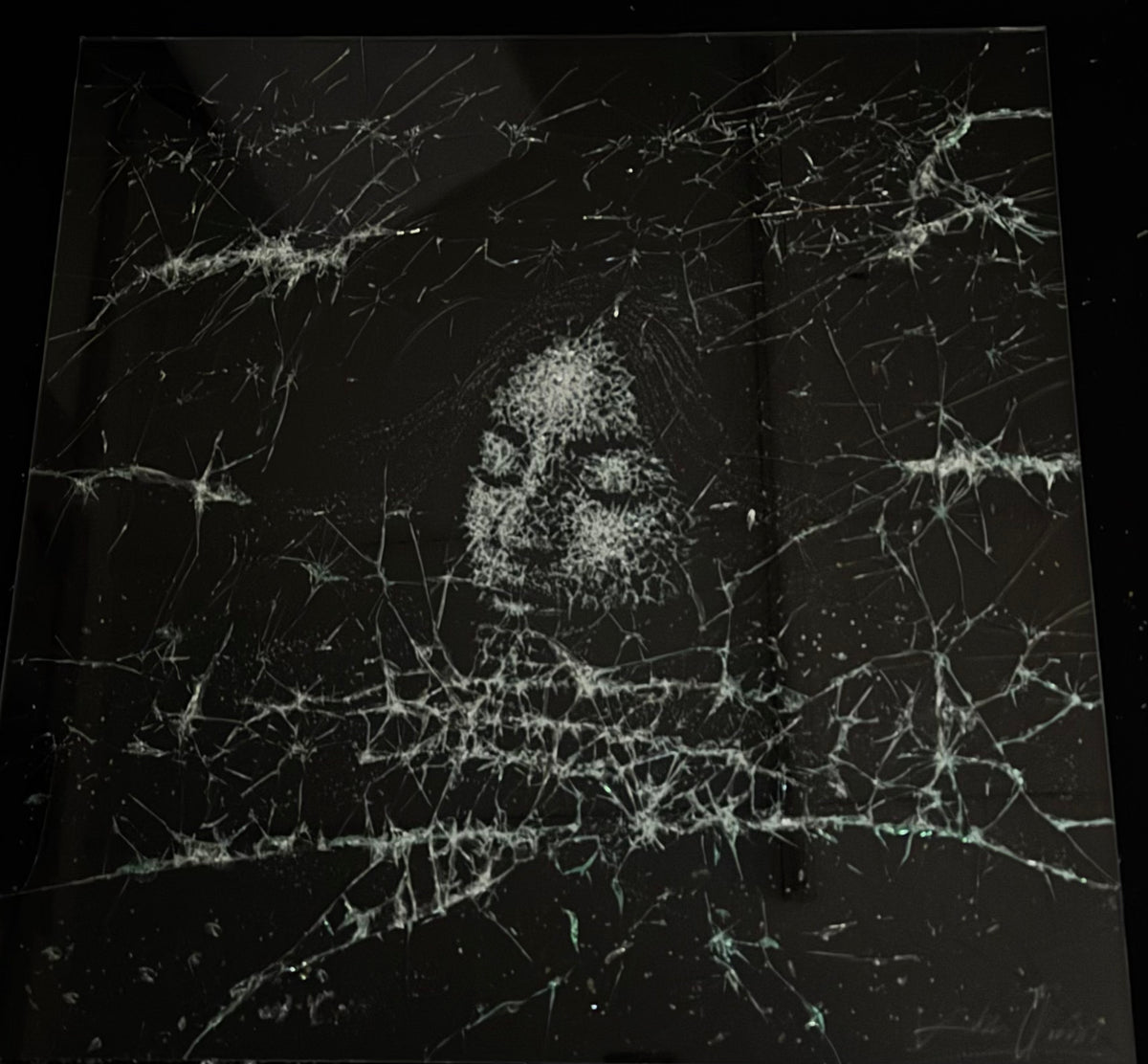 Glass artwork detail