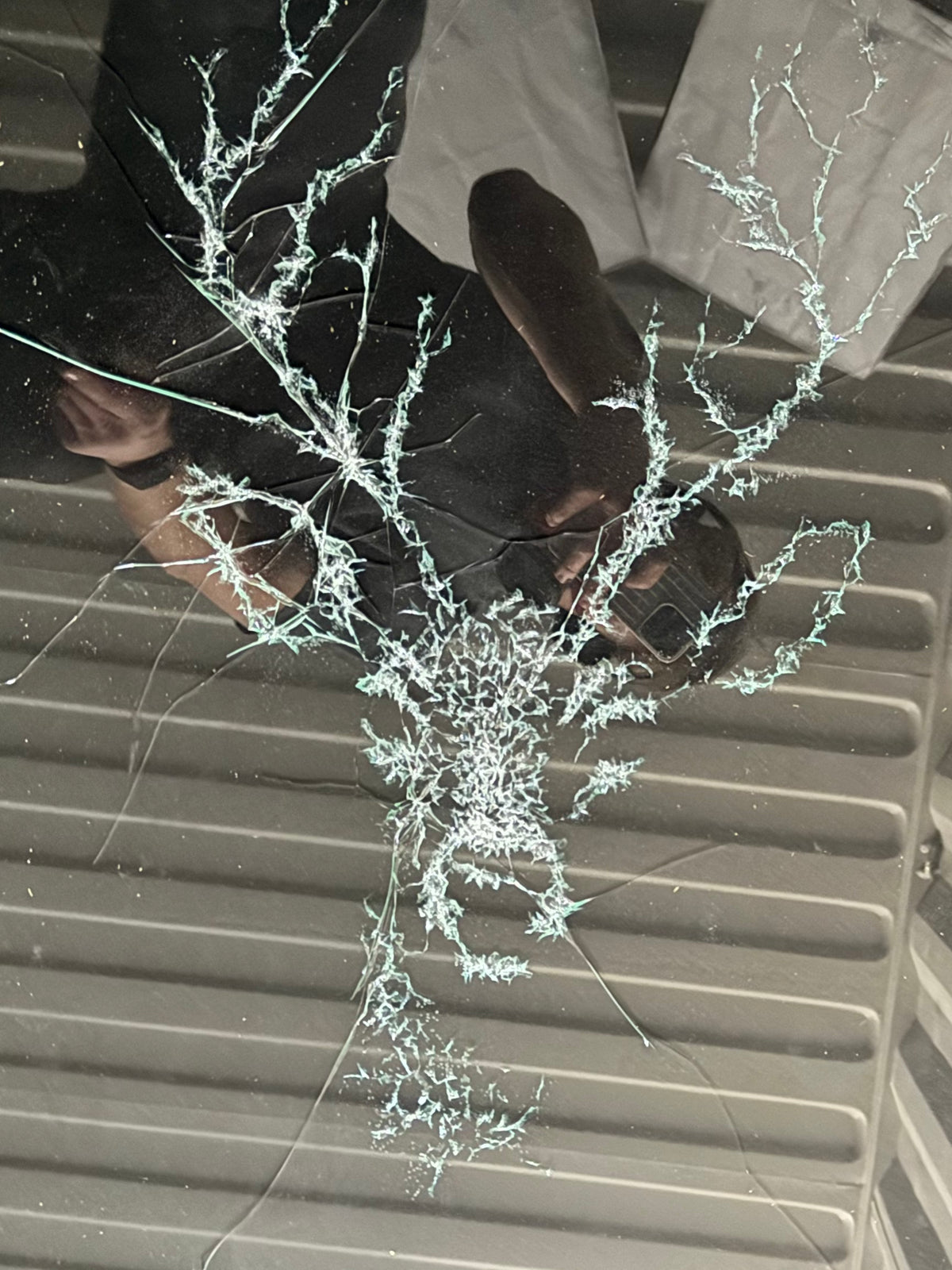 Glass artwork detail