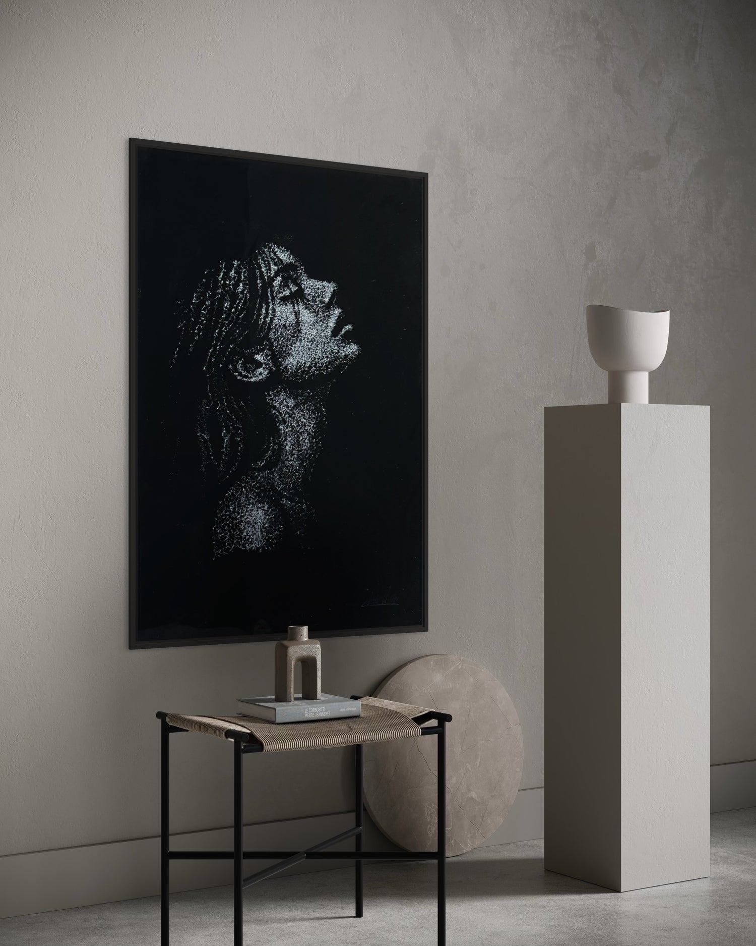 Kilian Krüger with artwork